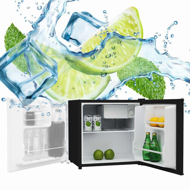 Manta MM515PSL Fridge 46L Silver inox/black