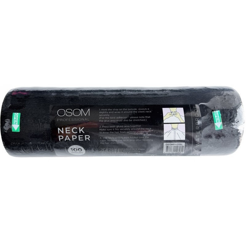Kaklajuostės OSOM Professional Neck Paper OSOMPA01BL, juodos spalvos, 5 rulonai