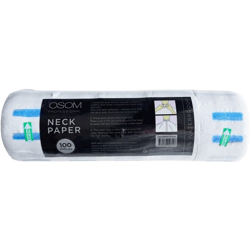 Kaklajuostės OSOM Professional Neck Paper OSOMPA01WH, baltos spalvos, 5 rulonai