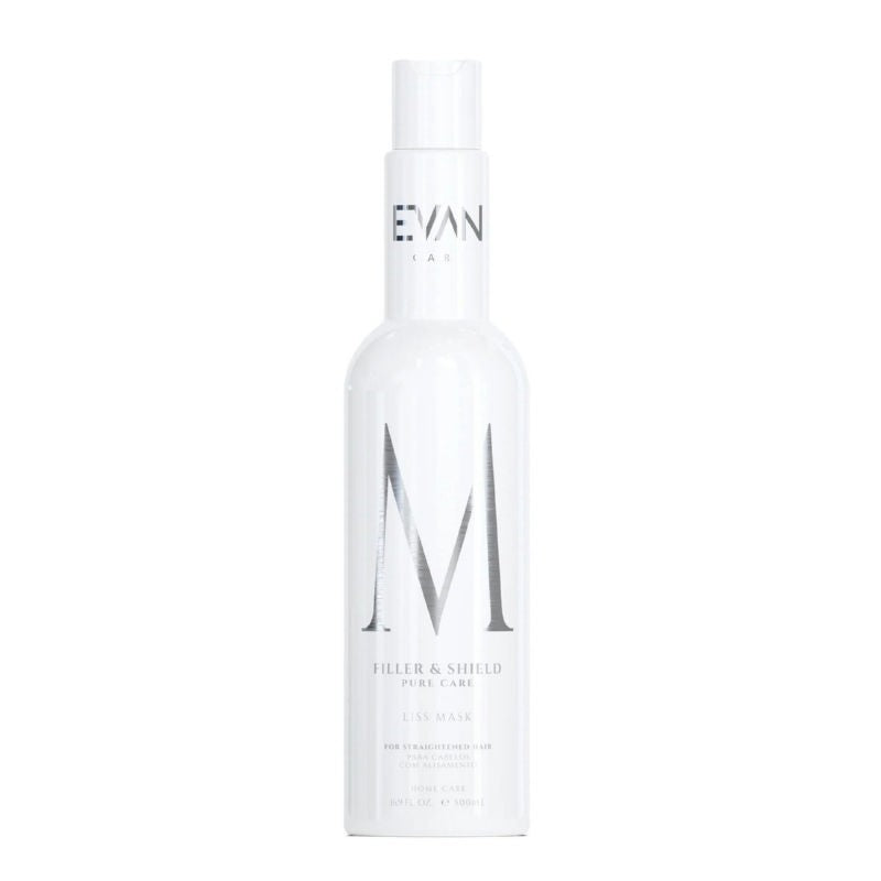 Hair mask EVAN Care Filler &amp; Shield Liss Mask &amp; Conditioner EVAN50036, without sulfates and parabens, neutralizes yellow tones, 500 ml