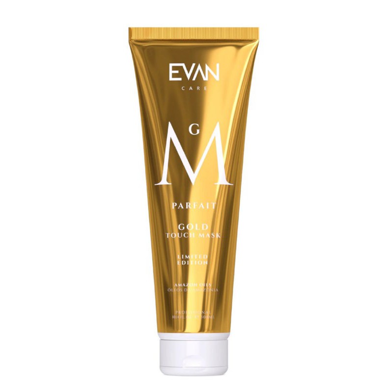 Kaukė plaukams EVAN Care Gold Touch Premium Mask EVAN50016, tiesiems plaukams, be sulfatų ir parabenų, 300 ml