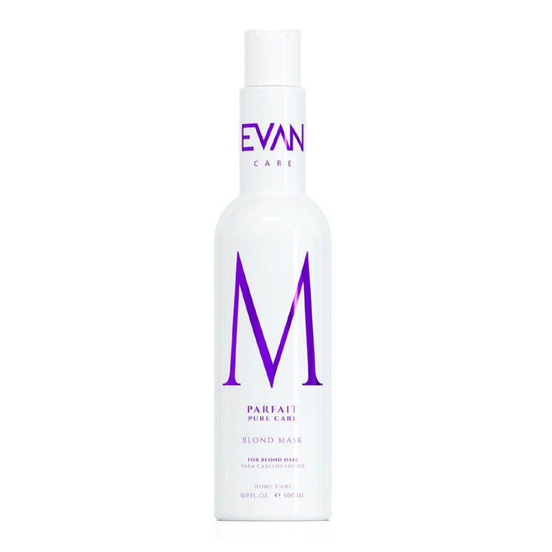 Маска для волос EVAN Care Parfait Blond Mask 2 in1 Mask &amp; Conditioner EVAN50041, с фиолетовыми пигментами, без сульфатов и парабенов, 500 мл