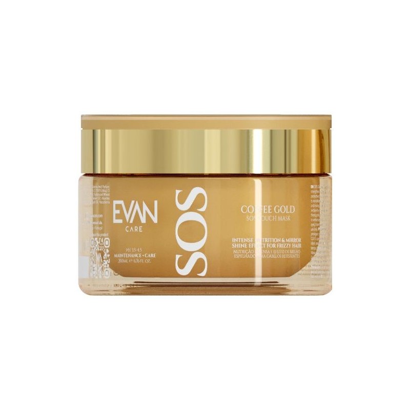 Kaukė plaukams EVAN Care Parfait Coffee Gold Touch SOS Reconstruction & Mirror Shine Mask EVANCGH4011, 230 g
