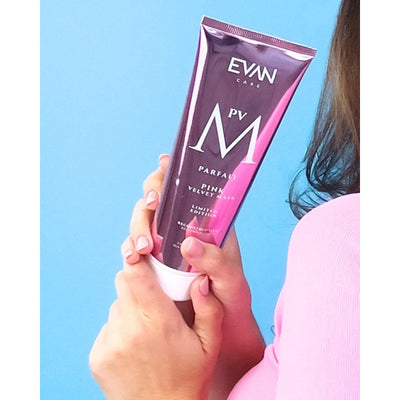 Kaukė plaukams EVAN Care Pink Velvet Premium Mask EVAN50053, stipriai drėkinanti, be sulfatų ir parabenų, 300 ml
