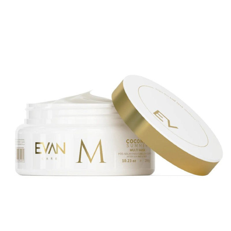 Mask for hair and body EVAN Care Coconut Summer After Sun Hair &amp; Body Multi Mask EVAN10019, without sulfates and parabens, 290 g