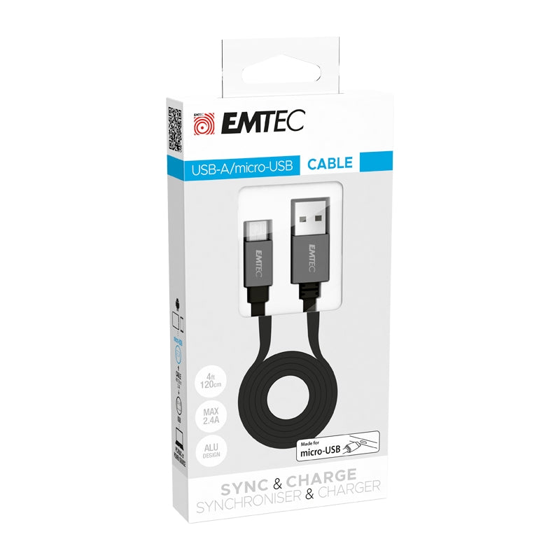 Emtec Cable USB-A to micro-USB 1.2m