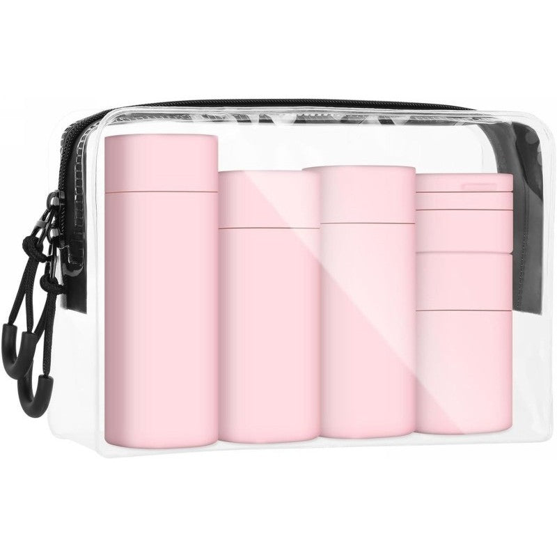 Kelioniniai buteliukai OSOM Travel Bottle Set OSOM25129PINK, rožinės spalvos