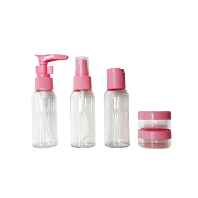 Kelioniniai buteliukai OSOM Travel Bottle Set OSOM25210PINK, rožinės spalvos