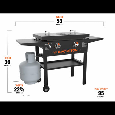 Kepsninė Blackstone Griddle station su dangčiu 62 cm