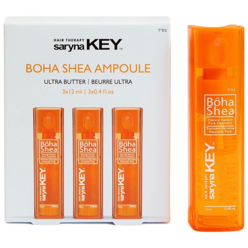 Keratin for hair Saryna KEY Boha Shea 60% Natural Keratin Ampoule DR0012, 1 ampoule, 12 ml