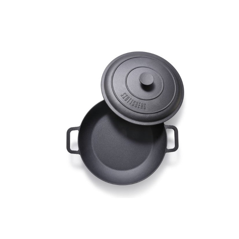 Cast iron pot with lid Skottsberg skillet 3l