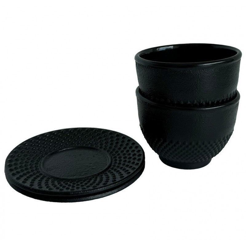 Ketaus puodeliai su lėkštutėmis, ZY995CK, 150 ml, 2 vnt.