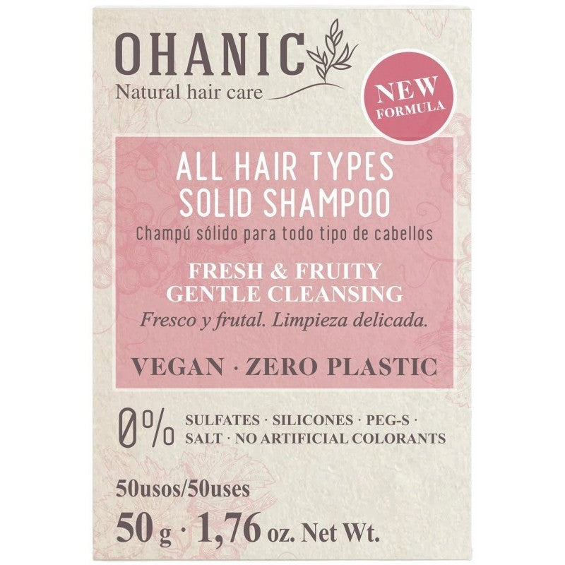 Kietasis šampūnas plaukams OHANIC Solid Shampoo OHAN23, 50 g