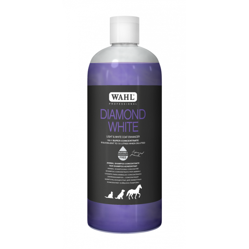 Koncentruotas šampūnas gyvūnams Wahl Pro Diamond White Concentrate Shampoo WAHP2999-7521, 500 ml