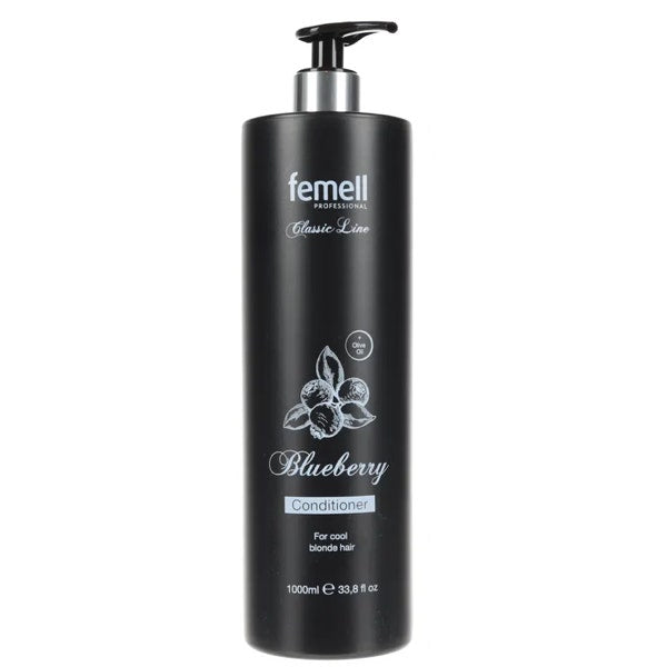 Conditioner with blueberry extract for fair hair Femell Professional Classic Line 1000ml 