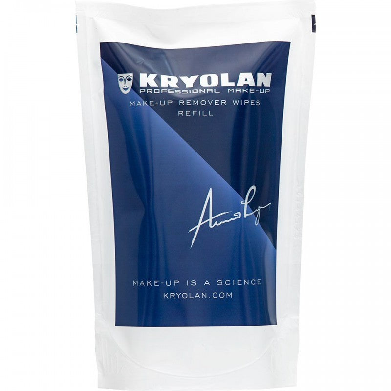 Kryolan Cosmetic wipes for makeup removal, refill 60 pcs. 