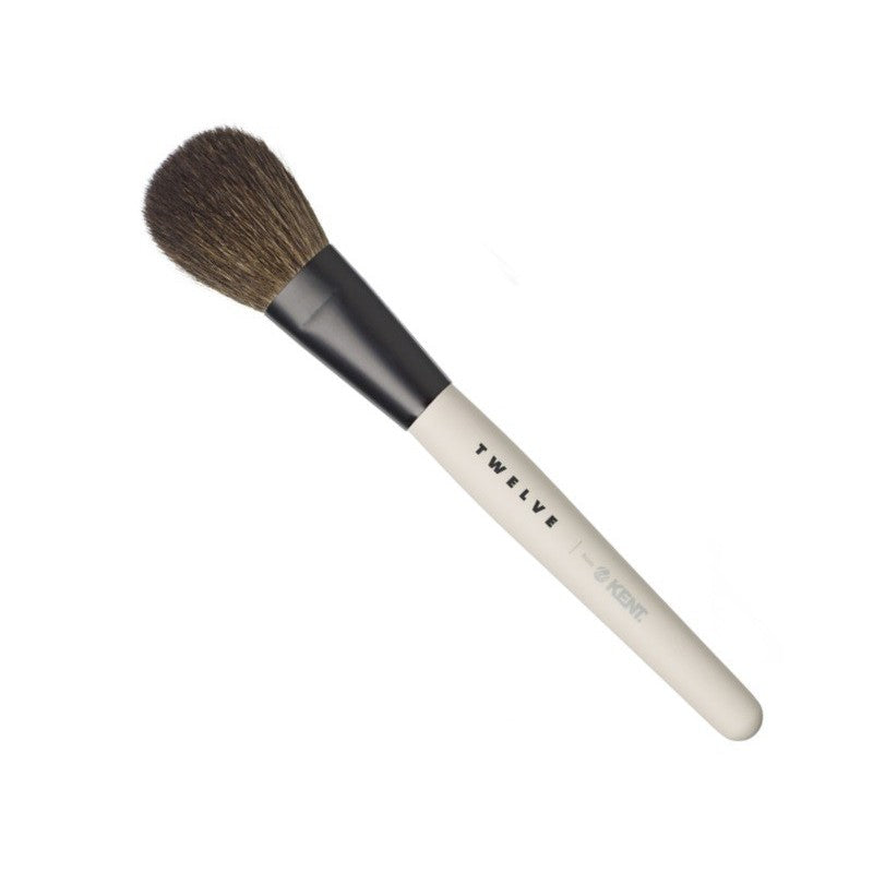 Cosmetic brush for powders KENT Powder Brush TWMU11, large, natural bristles 