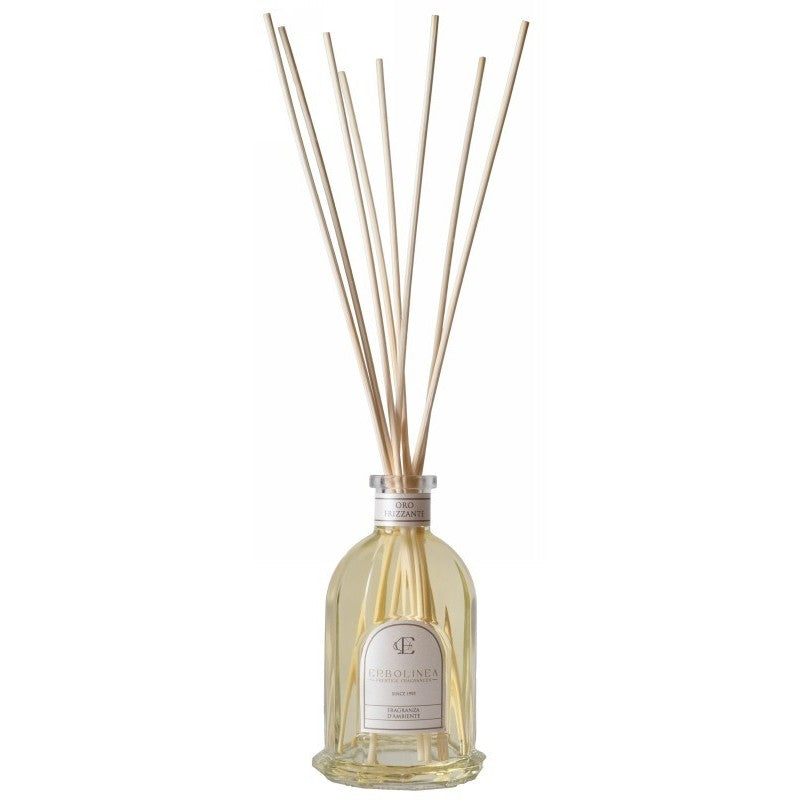 Home fragrance with sticks Erbolinea Excellence Oro Frizzante