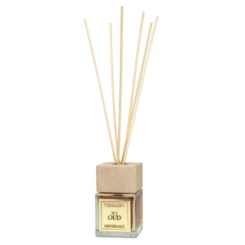 Home fragrance with sticks Erbolinea Imperiali OUD 3 ERBAMBOUD3100, 100 ml
