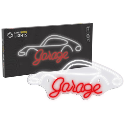 Manta SNL95WH Style Neon Lights Garage white-red