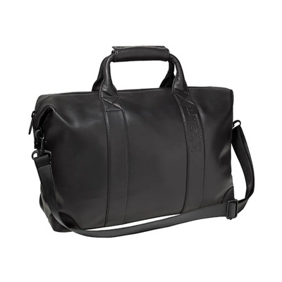 Label.m Large Leather Kit Bag Black