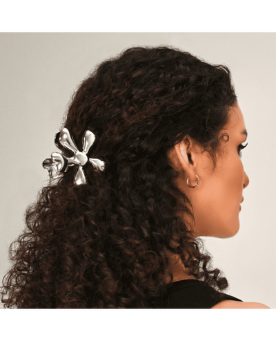 LAETI large hair clip Noemie, silver color