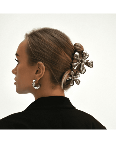 LAETI large hair clip Noemie, silver color