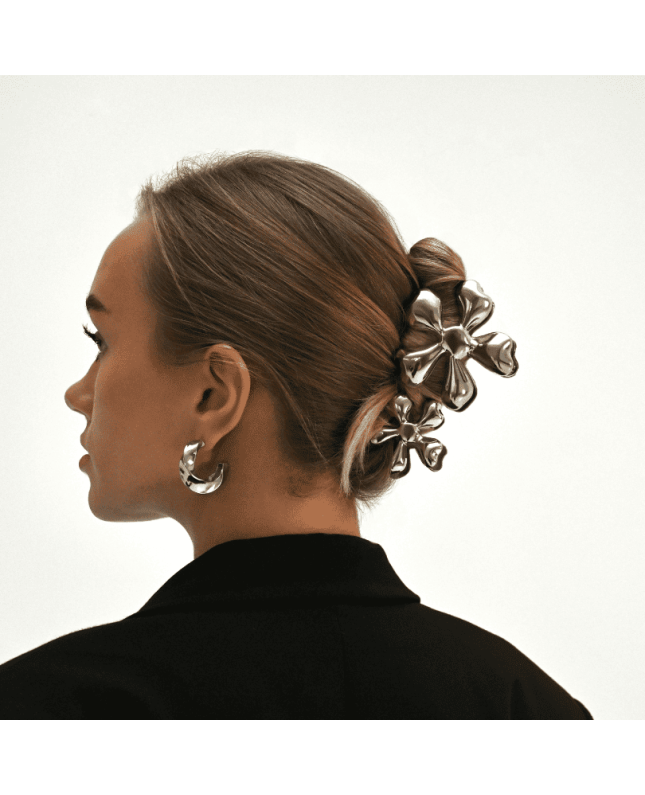 LAETI large hair clip Noemie, silver color