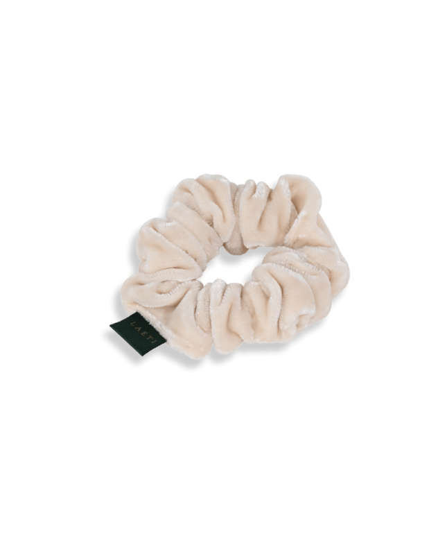 LAETI small silk scrunchie Claire, hazel color