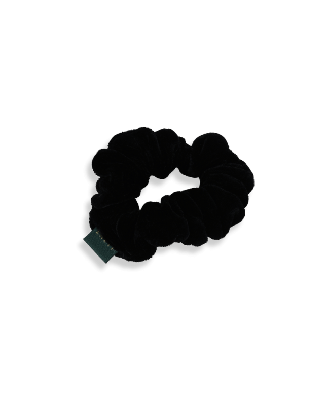 LAETI small silk scrunchie Claire, black