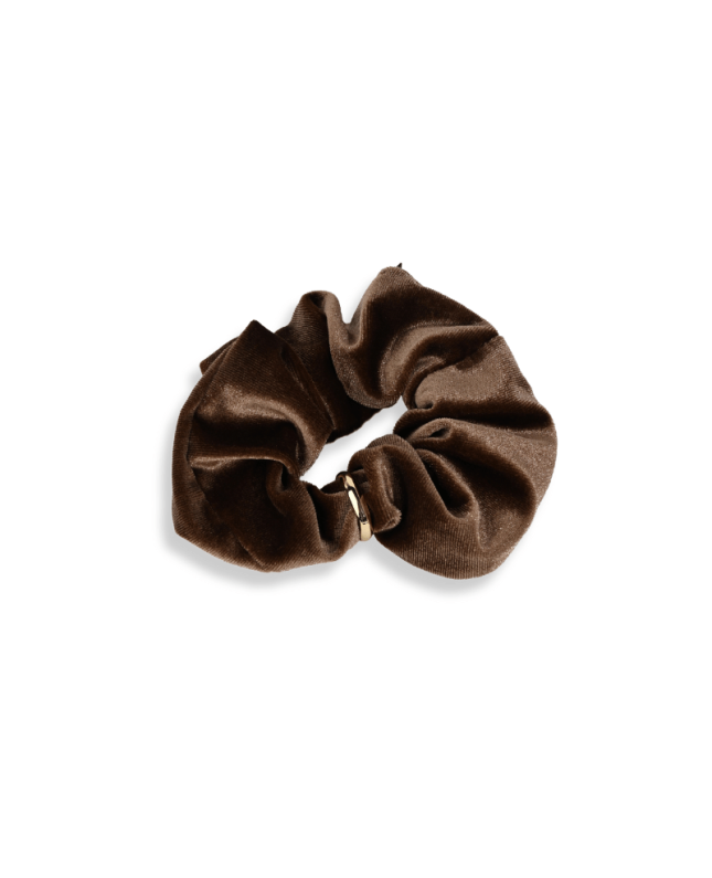 LAETI velvet hair tie Celine, brown