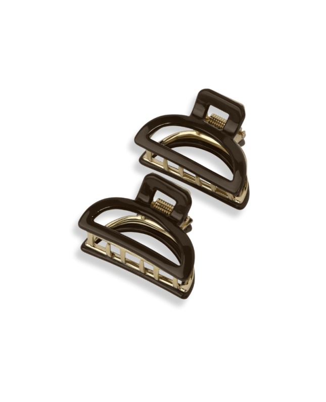 LAETI hair clips Louise, chocolate color