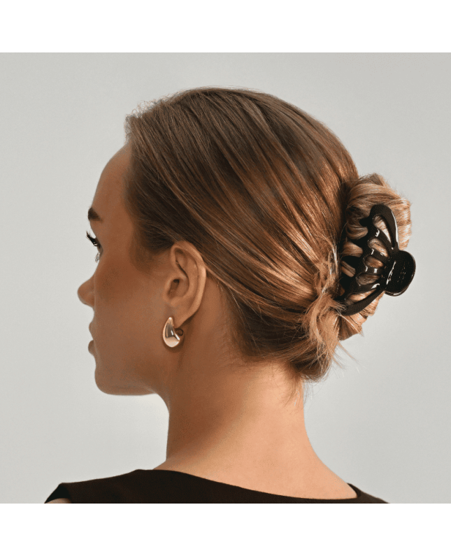 LAETI hair clip Anette, chocolate color