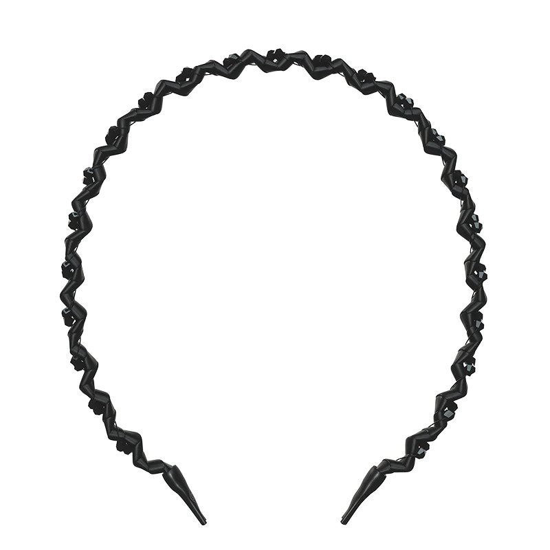 Бантик для волос Invisibobble Hairhalo Black Sparkle, IB-HH-HP10001-2, 1 шт.