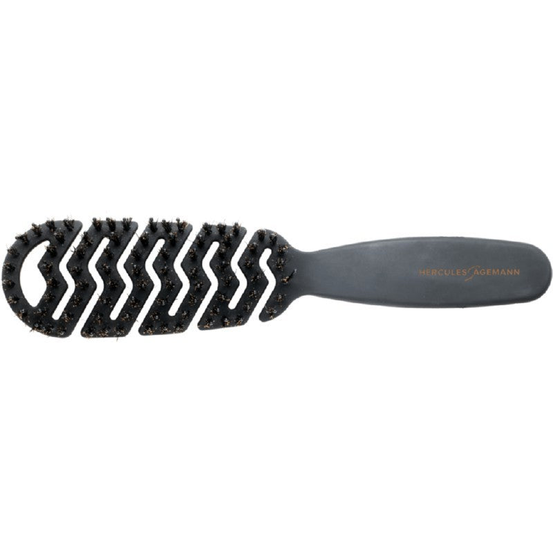 Flexible hair brush Hercules Sägemann Flexy Shape Medium Vent Brush HER9148, black color