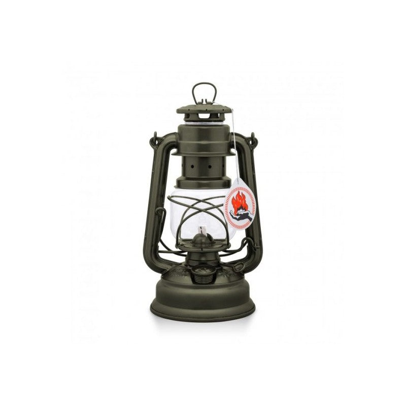 Kerosene lamp Feuerhand Hurricane in various colors: Color - Sparkling Iron