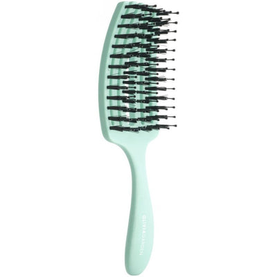 Lenktas šepetys plaukams Olivia Garden Fingerbrush Care Mini Mint OG1818, mėtinės spalvos