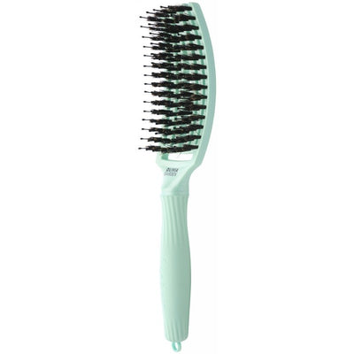 Curved brush for hair Olivia Garden Fingerbrush Combo Arctic Lights Arctic Teal Medium OG1862 