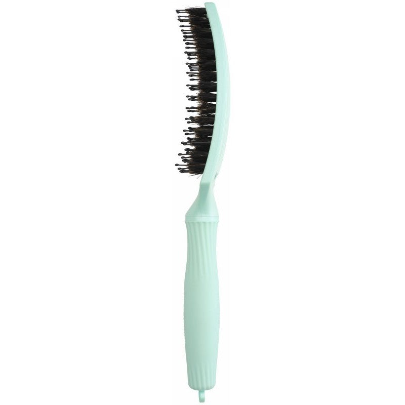 Curved brush for hair Olivia Garden Fingerbrush Combo Arctic Lights Arctic Teal Medium OG1862 