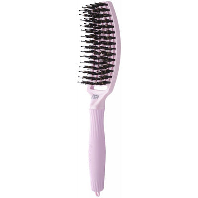 Curved brush for hair Olivia Garden Fingerbrush Combo Arctic Lights Ethernal Lavender Medium OG1864