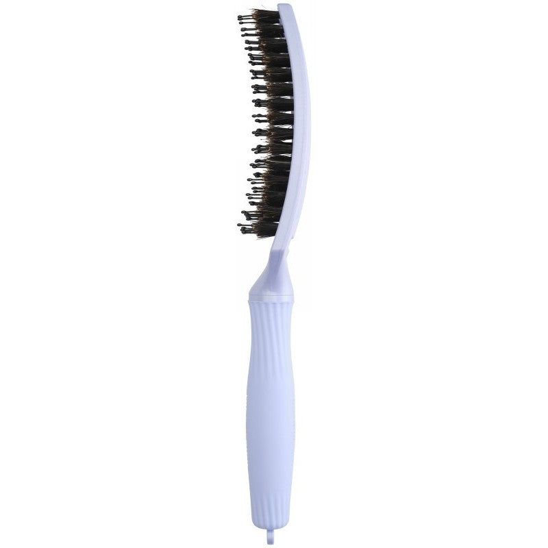 Curved hair brush Olivia Garden Fingerbrush Combo Arctic Lights Polar Blue Medium OG1865