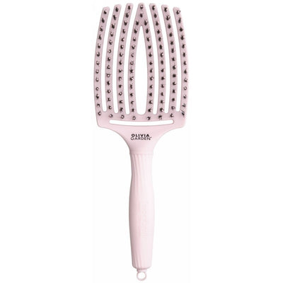 Изогнутая щетка для волос Olivia Garden Fingerbrush Combo Pastel Pink OG7838, пастельно-розовый цвет