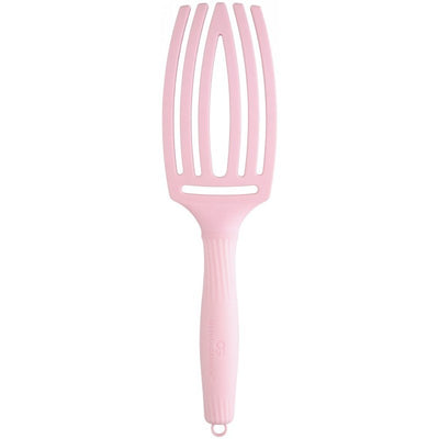 Lenktas šepetys plaukams Olivia Garden Fingerbrush Medium Think Pink Jaipur Rose OG01898