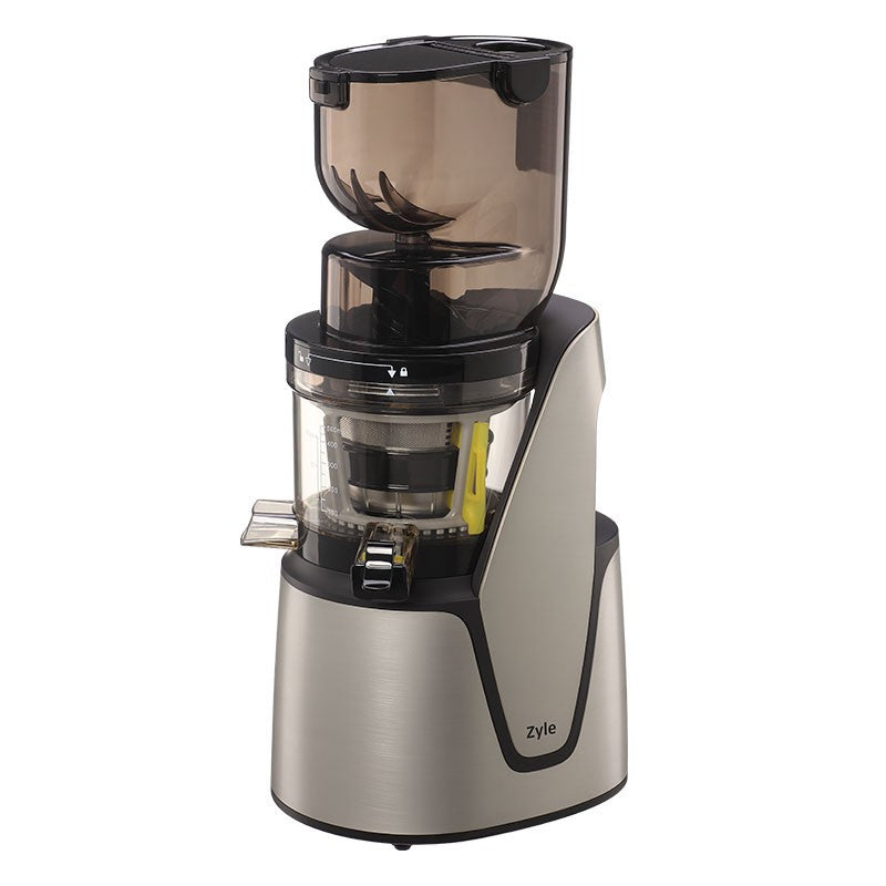 Slow-moving juicer Zyle ZY016SSJ, with a large opening for food