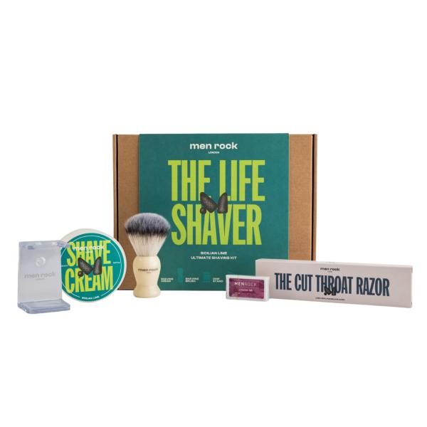 Men Rock Ultimate Shaving Gift Set Sicilian Lime Skutimosi rinkinys su vienašmeniu skustuvu
