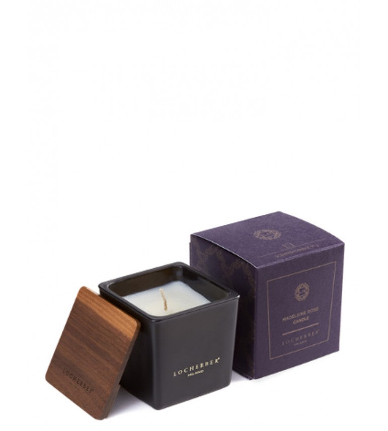 LOCHERBER MILANO candle for black mat. in container "Madeleine Rose" 90 g.