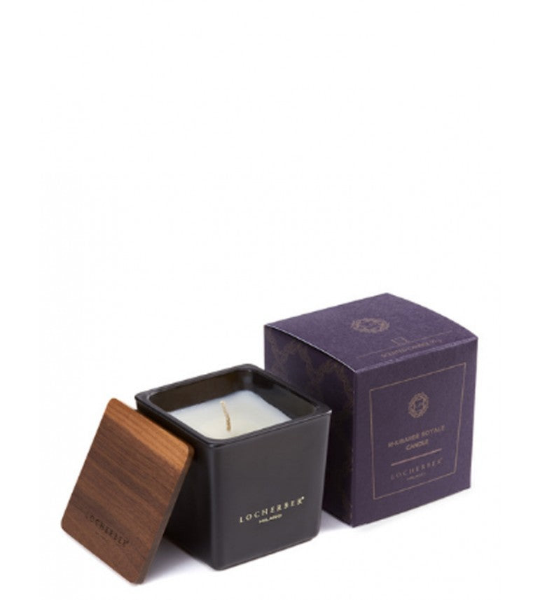 LOCHERBER MILANO candle for black mat. in a container "Rhubarbe Royale" 90 g.