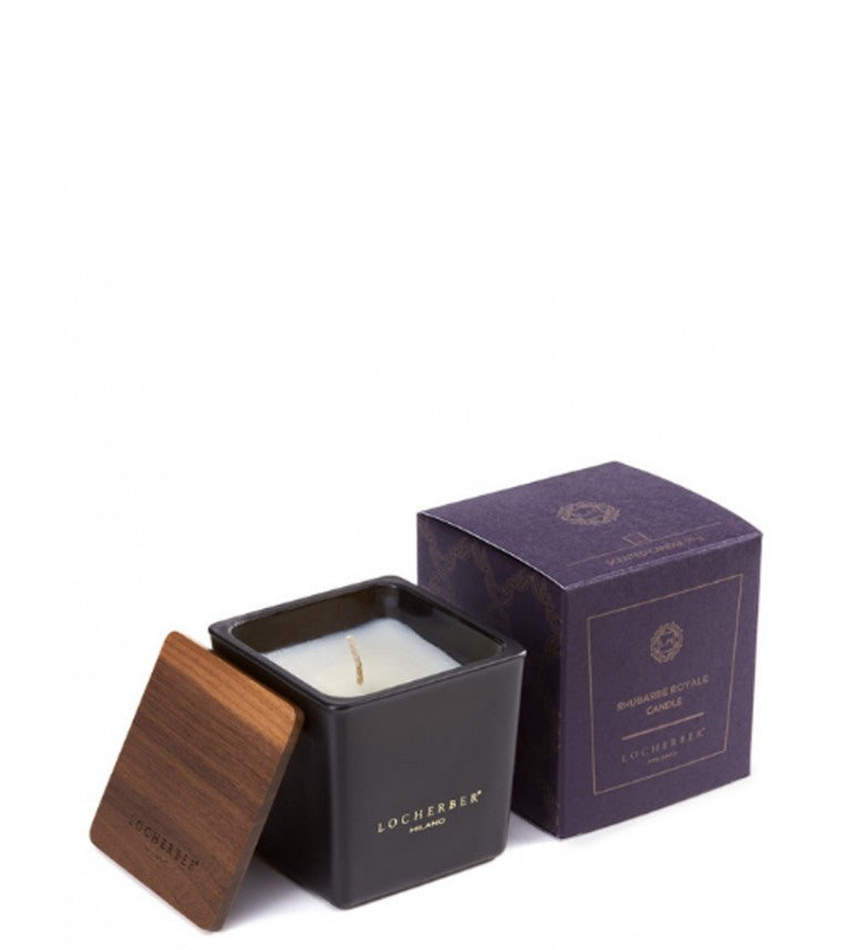 LOCHERBER MILANO candle for black matte container "Rhubarbe Royale" 210 g.