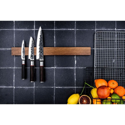 Magnetic walnut knife holder - Style de Vie