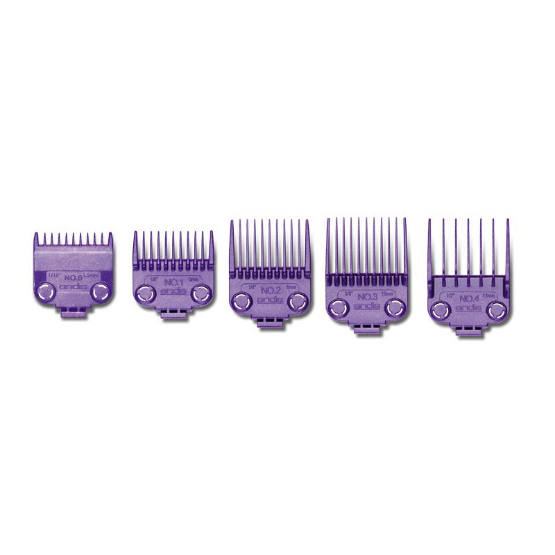 Magnetic comb set Andis AN-01900 for hair clippers MBA, MC-2, ML, PM-1 and PM-4, 5 pcs.